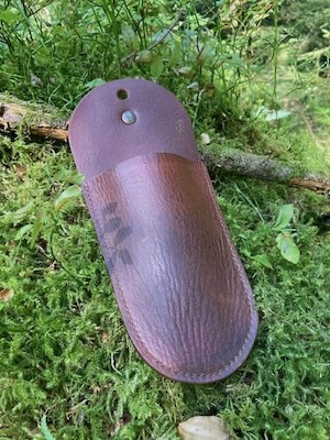 étui sécateur cuir selle