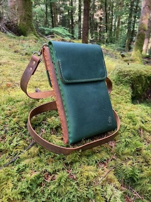 pochette cuir double