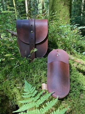 sacoche-étui cuir selle