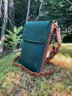pochette cuir double